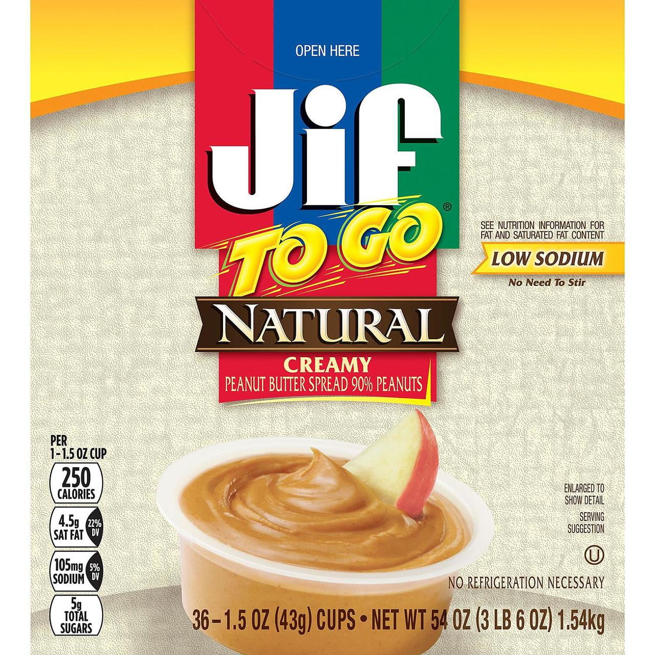 Nutrition jif to go natural